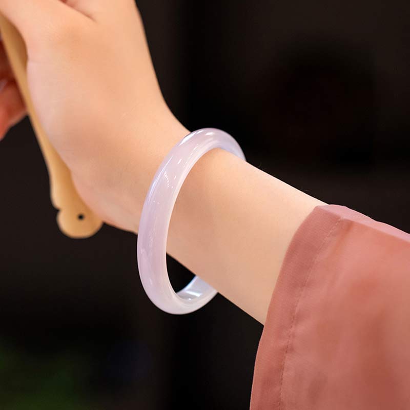 Chalcedony Harmony Bracelet Positive Energy Bangle 54mm