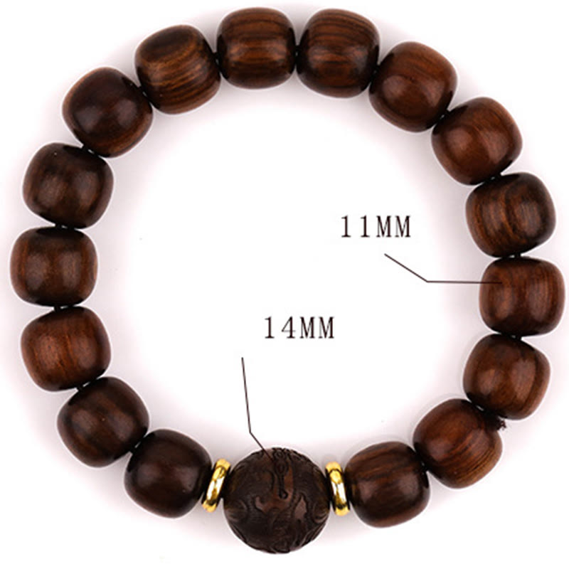 Men's Rosewood Compassion Bracelet with 11mm Beads
