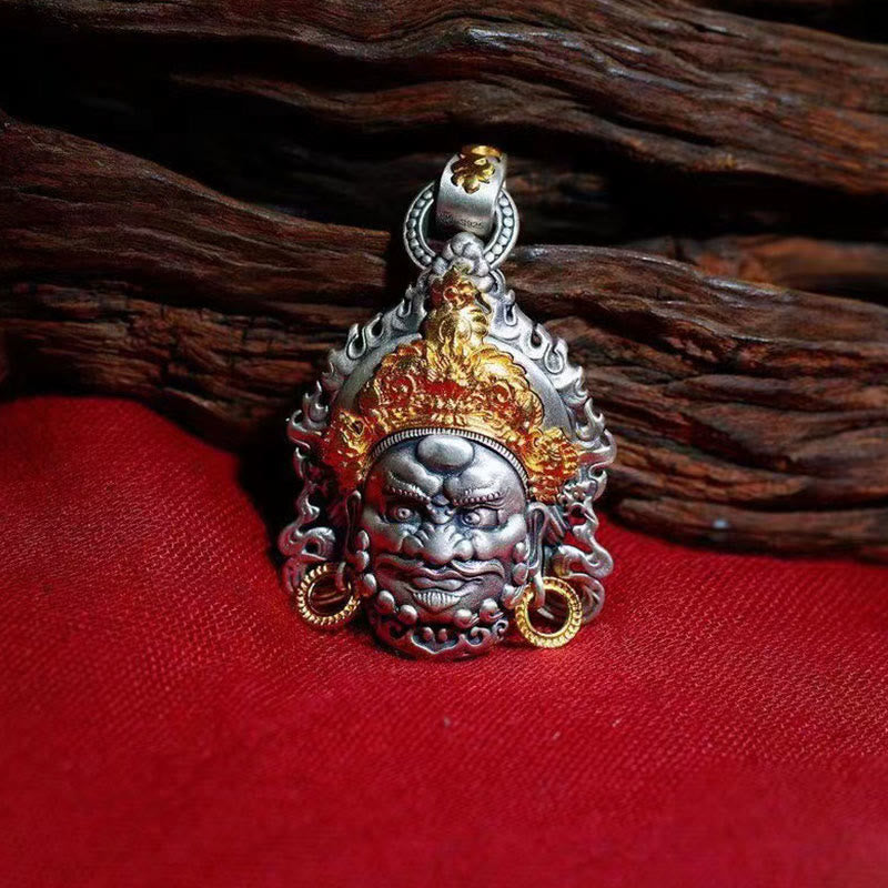 Yellow God of Wealth Copper Luck Necklace for Prosperity