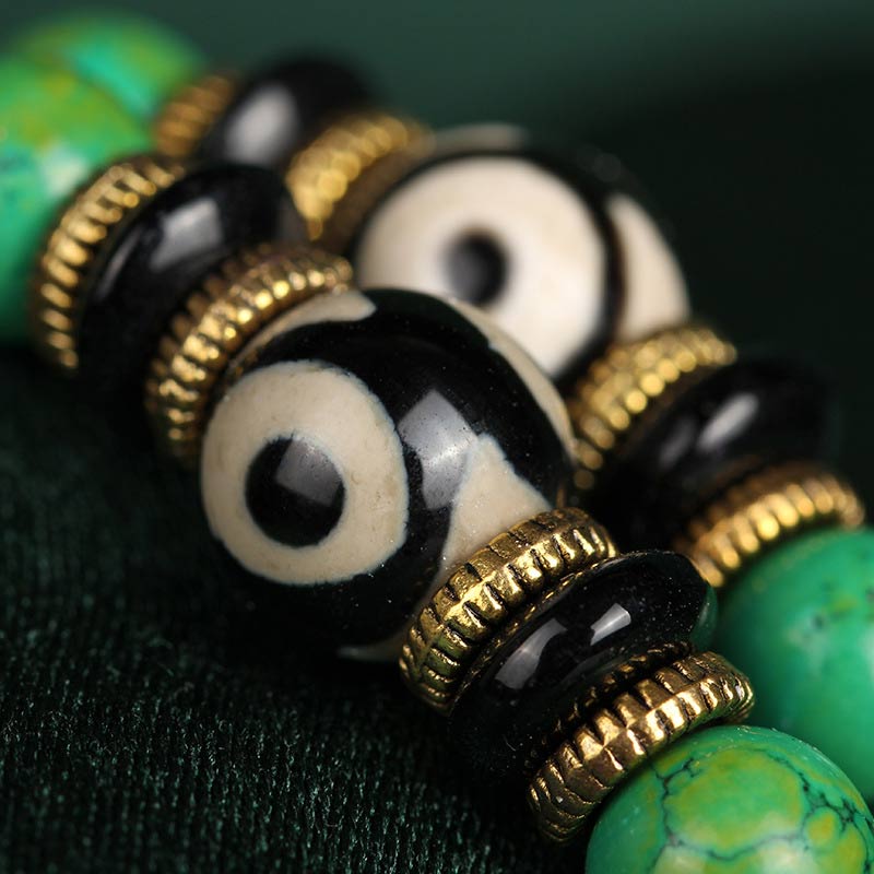 8mm Turquoise Balance Mala Bracelet for Meditation