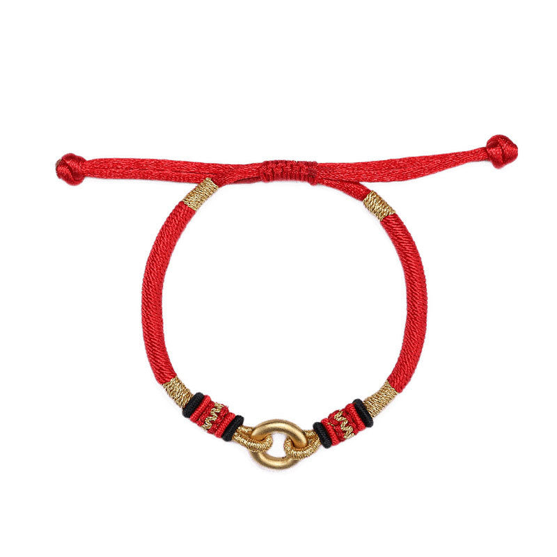 Unisex Red String Bracelet with Silver 999 for Protection and Luck