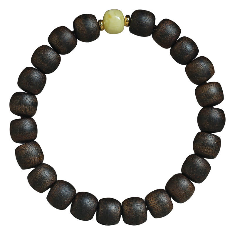 Rare Brunei Agarwood Amber Bracelet for Balance & Calm