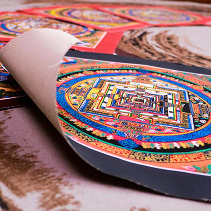 32cm Tibetan Mandala Tapestry | Handmade Spiritual Art