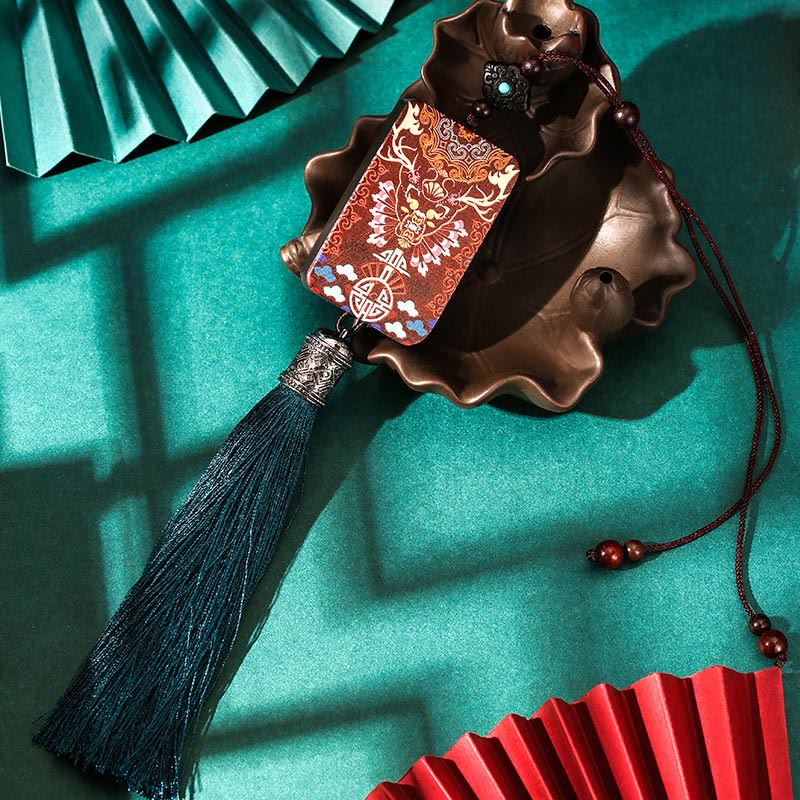 Ebony Wood Car Hanging Decoration for Balance & Calm
