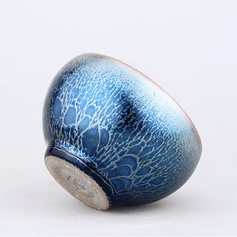 Handmade Dragon Scale Jian Zhan Ceramic Tea Cup 7.6cm