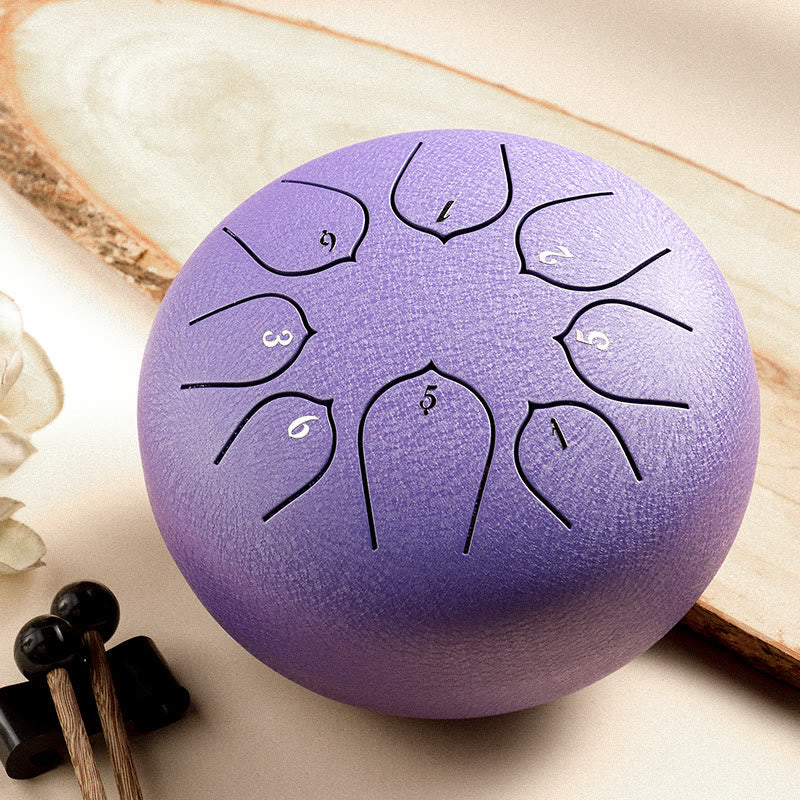 8 Note Steel Tongue Drum Kit for Meditation & Sound Healing