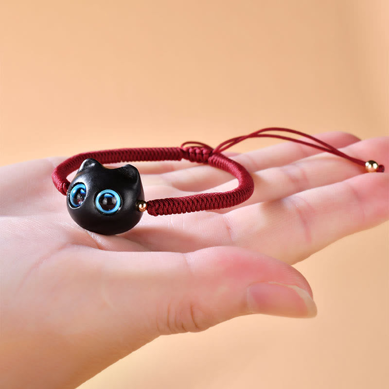 Ebony Wood King Kong Knot Bracelet for Peace and Protection