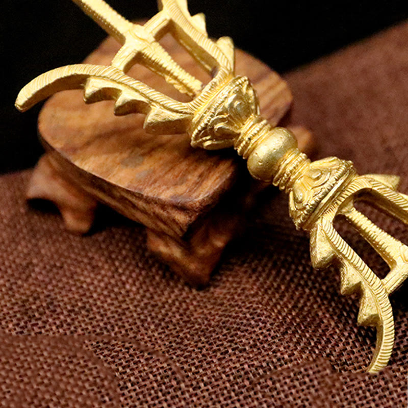 Nepal Handmade Copper Vajra Dorje Meditation Strength Decor