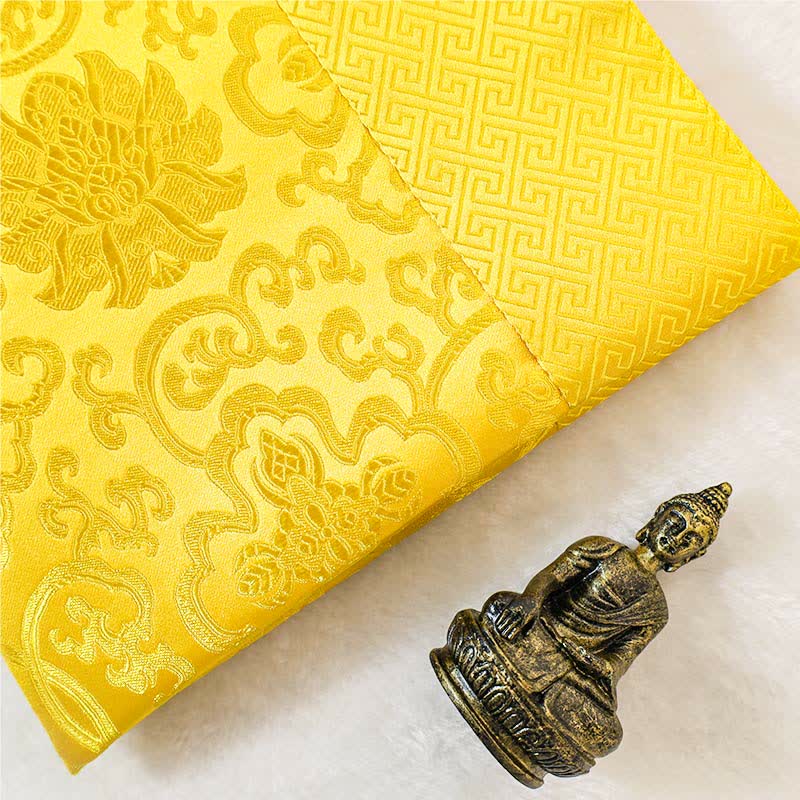 Dragon Pattern Tibetan Prayer Altar Jacquard Mat 70cm