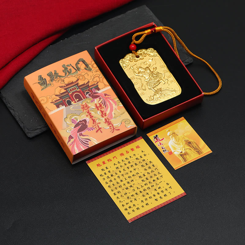 Feng Shui Car Hanging Charm with Auspicious Star & Koi Fish