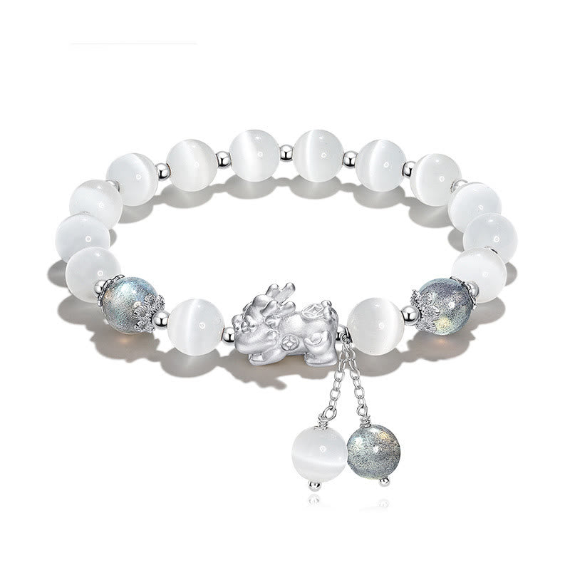 Natural Cat's Eye Moonstone Spiritual Support Bracelet