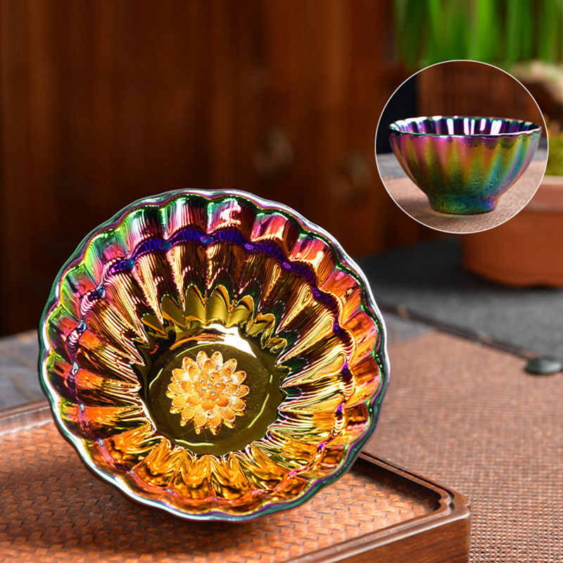 Authentic Lotus Peacock Jian Zhan Tea Cup 120ml