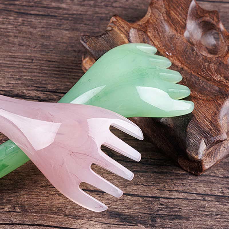Resin Gua Sha Massage Comb for Skin Elasticity & Healing