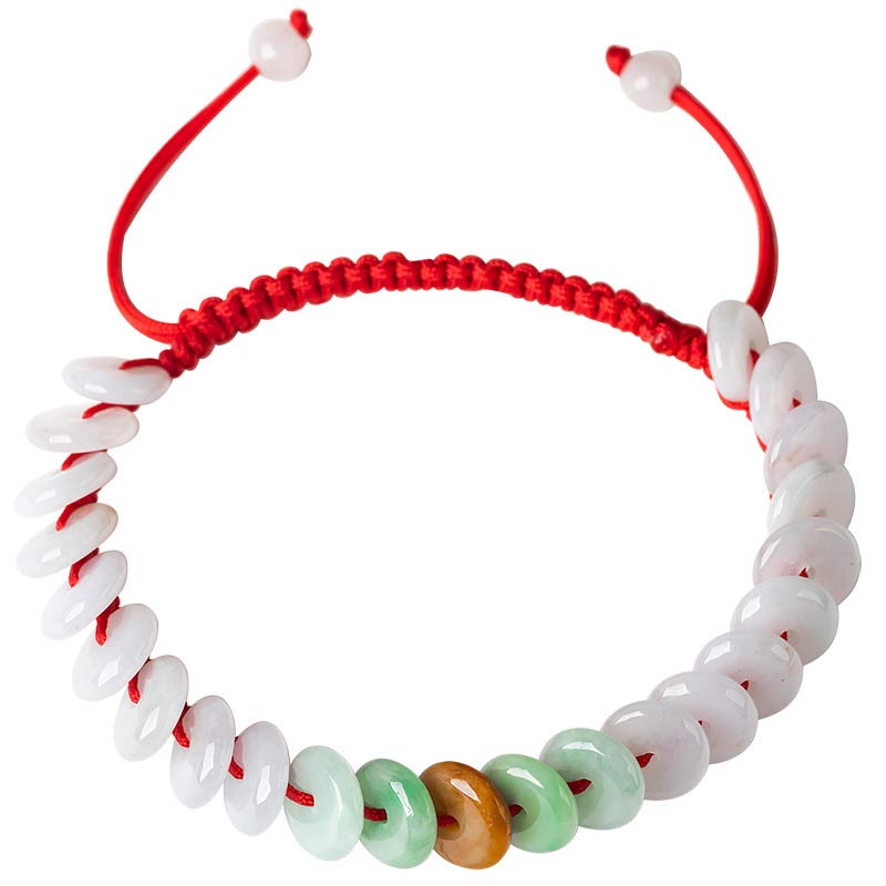 Adjustable Jade Red String Lucky Bracelet 14-20cm