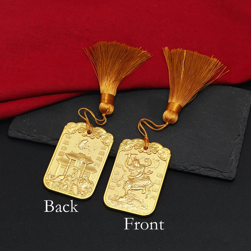 Feng Shui Car Hanging Charm with Auspicious Star & Koi Fish