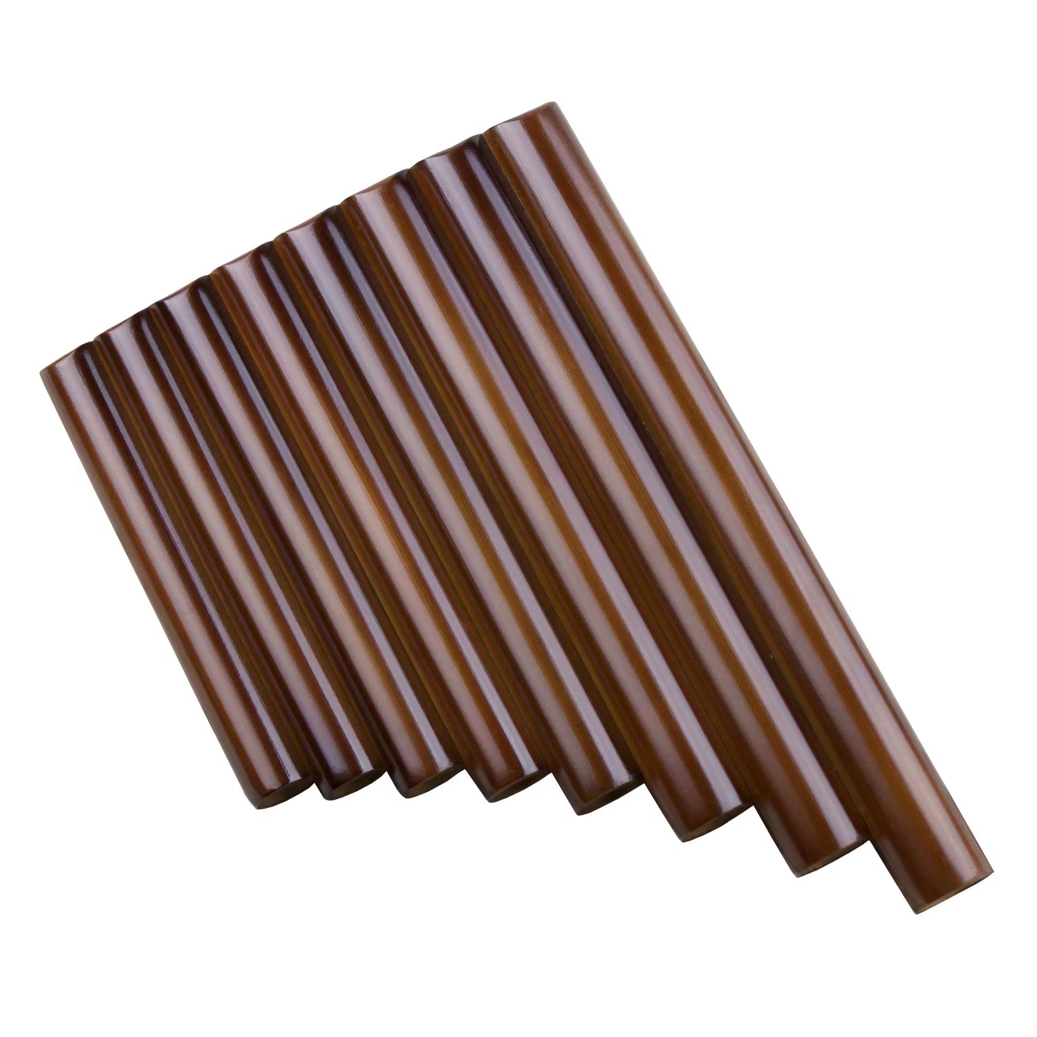 Brown 8 Pipes Pan Flute Small Size Original Color Pan Pipe Chinese Musical Instruments Traditional Handmade Woodwind Instrument