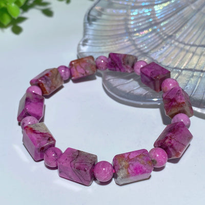7mm to 13mm Pink Calcite Spiritual Healing Bracelet