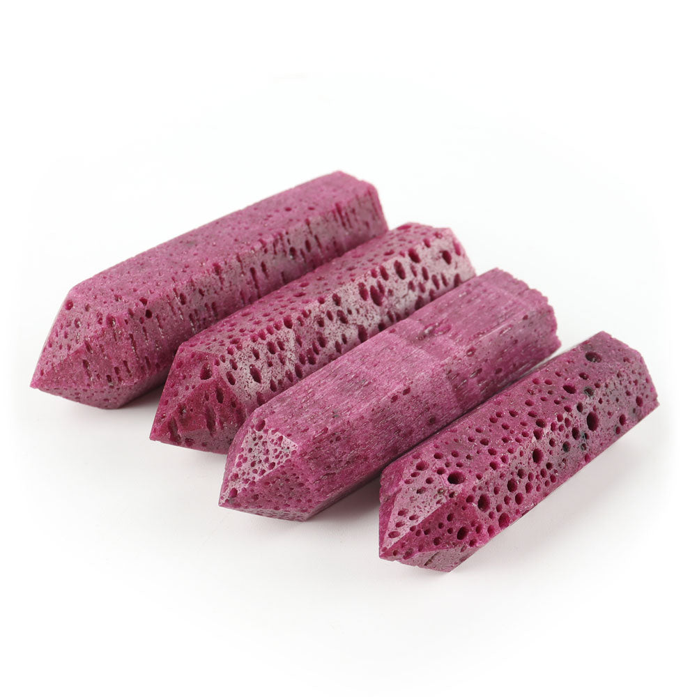 Ruby Crystal Honey Comb Tower Point | Healing Sounds