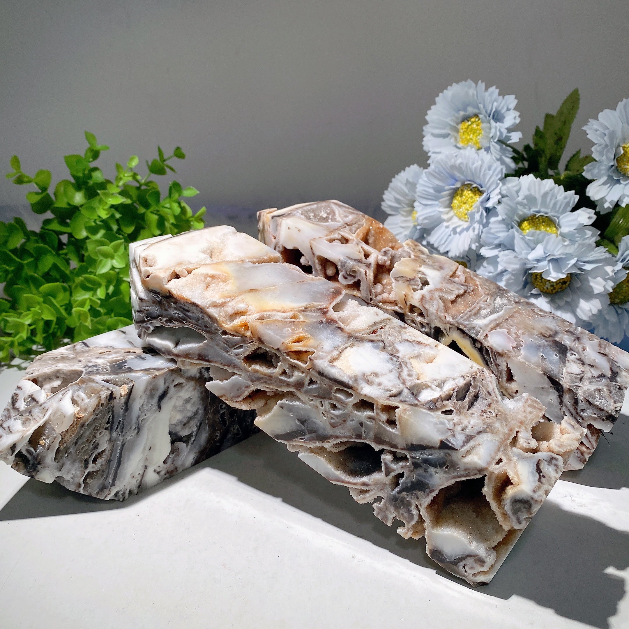 8-12 inch Druzy Zinc Crystal Tower for Healing & Energy