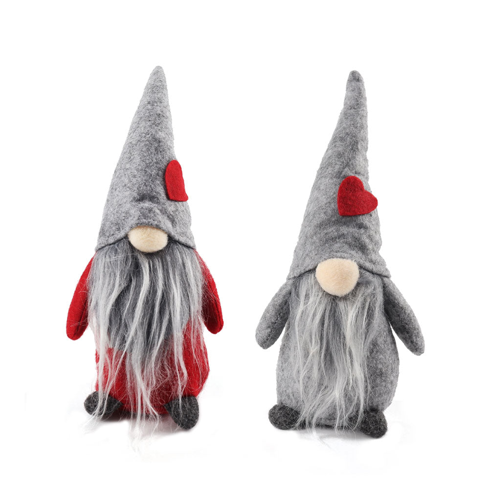 8.25 inch Christmas Gnome Plush Dwarf Spirit Statue