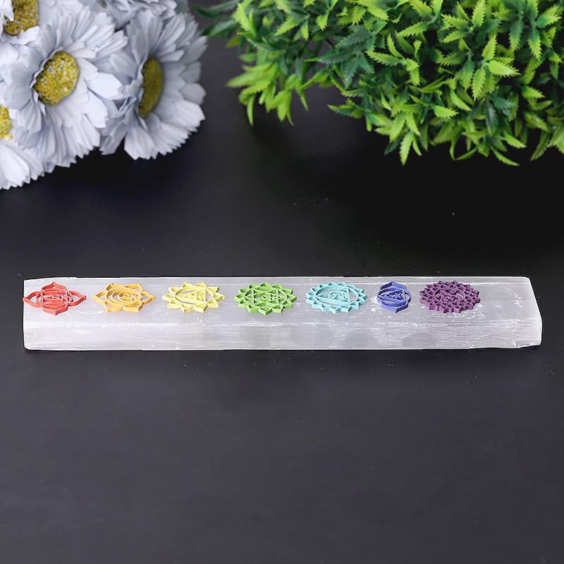 8 Calming Selenite Crystal Wand - Peace