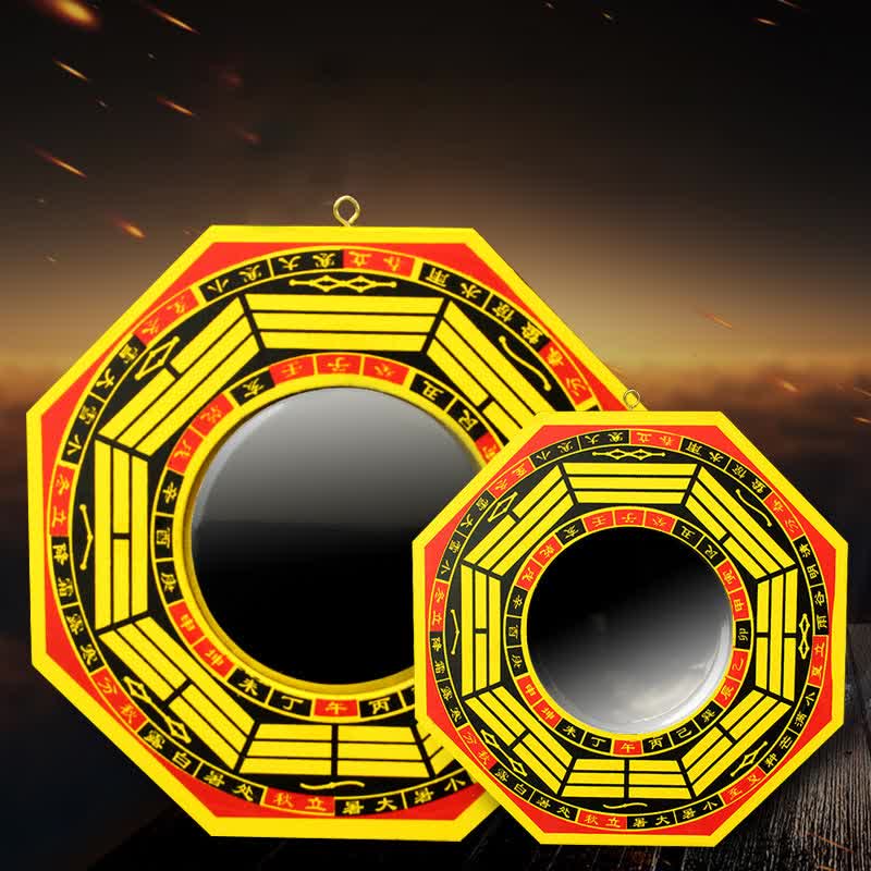 8 in Feng Shui Bagua Map Mirror for Harmony & Balance