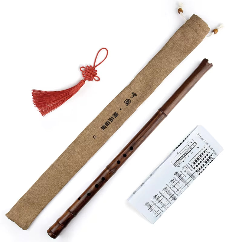 8 Hole Xiao Flute G Key Redwood Flauta Instrumento Musical Professional Transverse Bamboo Opening Flute