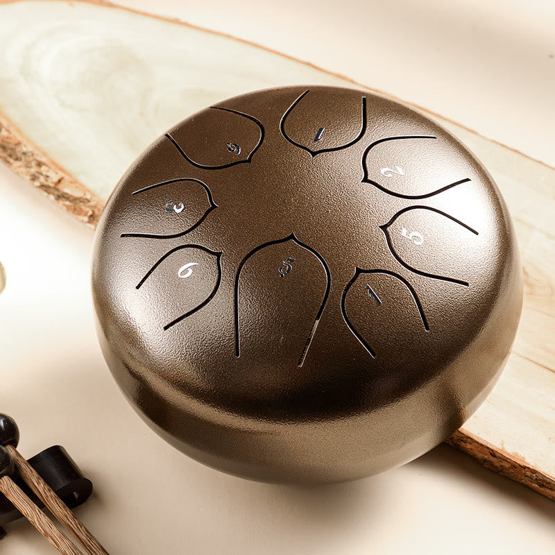 8 Note Steel Tongue Drum Kit for Meditation & Sound Healing