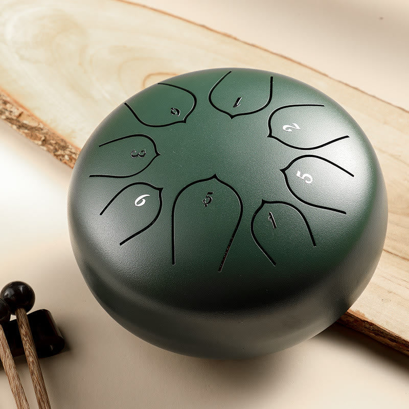 8 Note Steel Tongue Drum Kit for Meditation & Sound Healing