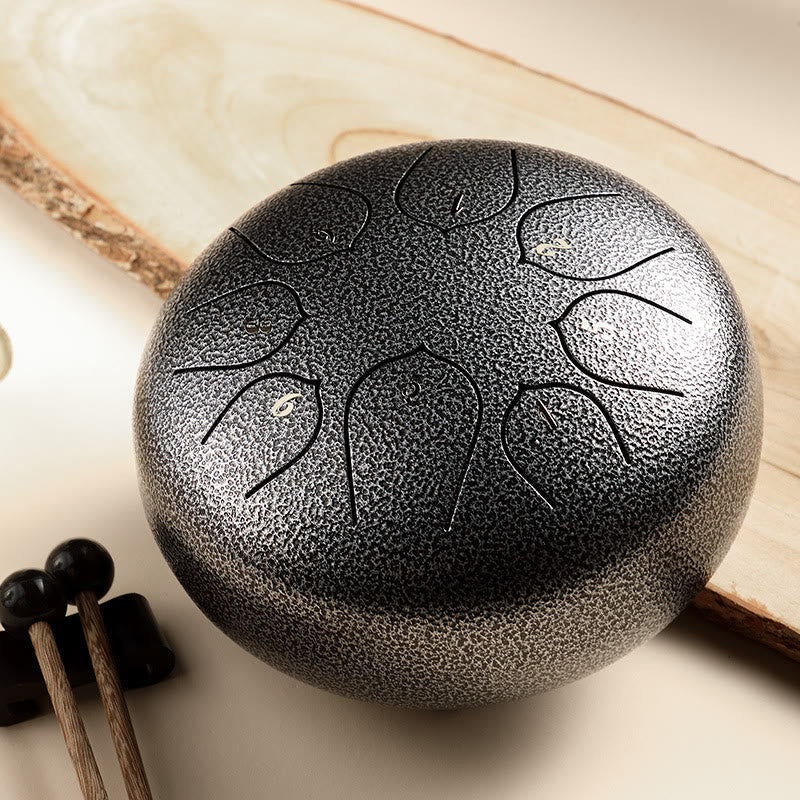 8 Note Steel Tongue Drum Kit for Meditation & Sound Healing