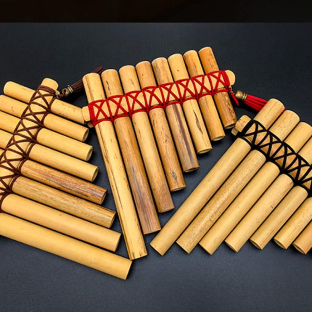 8-Pipe Bamboo Pan Flute for Beginners - DIY Kit - Flute - On sale