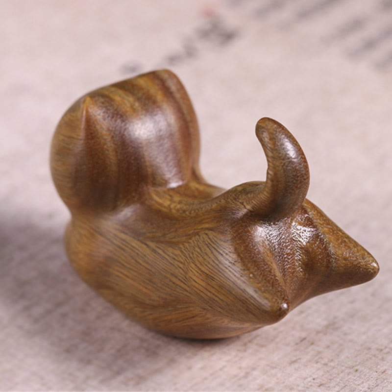Green Sandalwood Cat Incense Burner 5.6cm Soothing Decoration