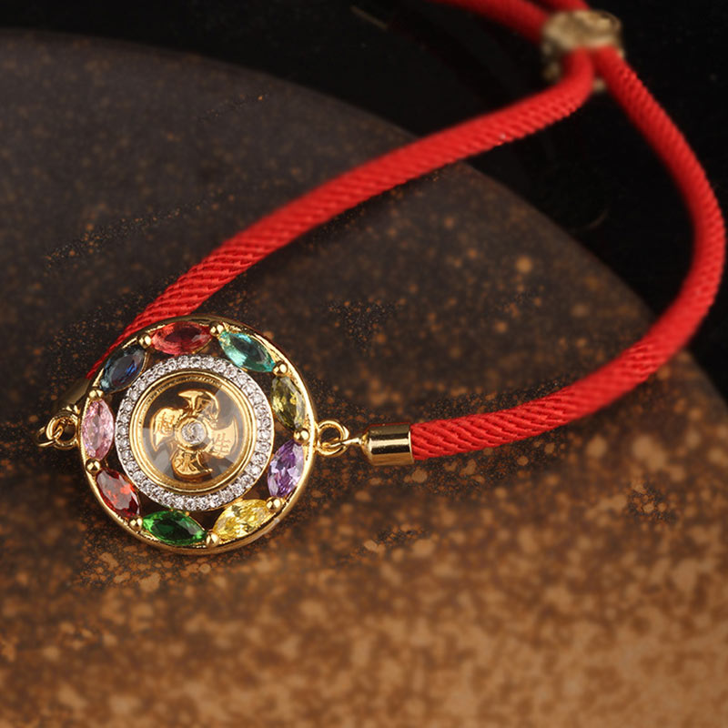 Copper Zircon Wealth Luck Bracelet Necklace | Spiritual Jewelry
