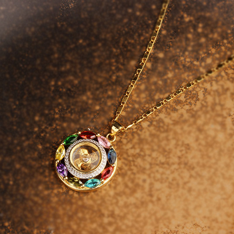 Copper Zircon Wealth Luck Bracelet Necklace | Spiritual Jewelry