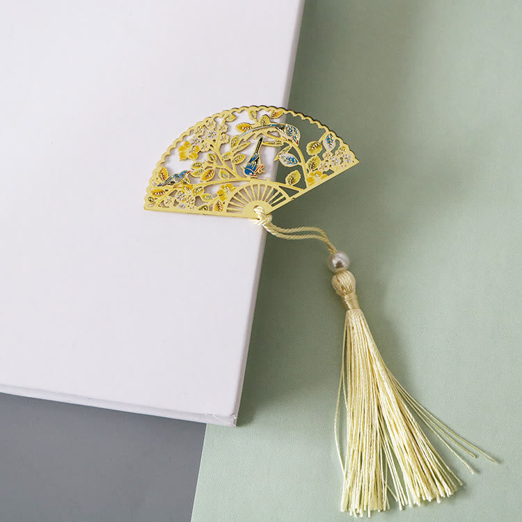 Traditional Lotus Symbol Brass Bookmark | New Beginnings