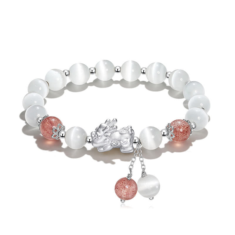 Natural Cat's Eye Moonstone Spiritual Support Bracelet