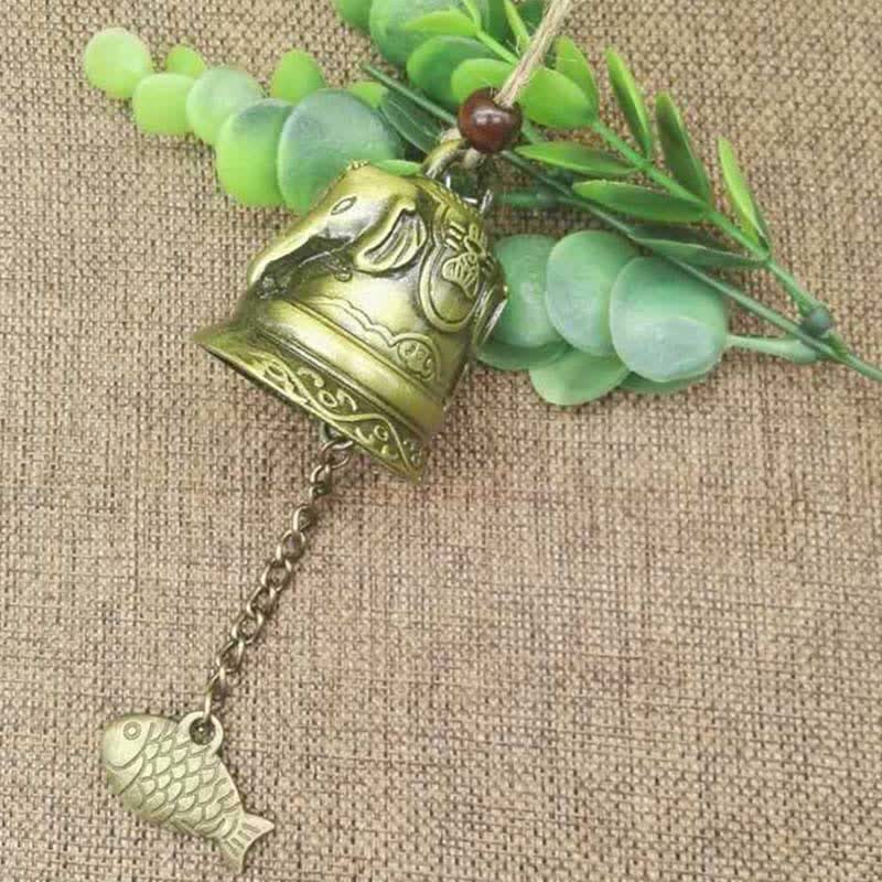 Feng Shui Zinc Alloy Hanging Chime Bell for Zen Decor
