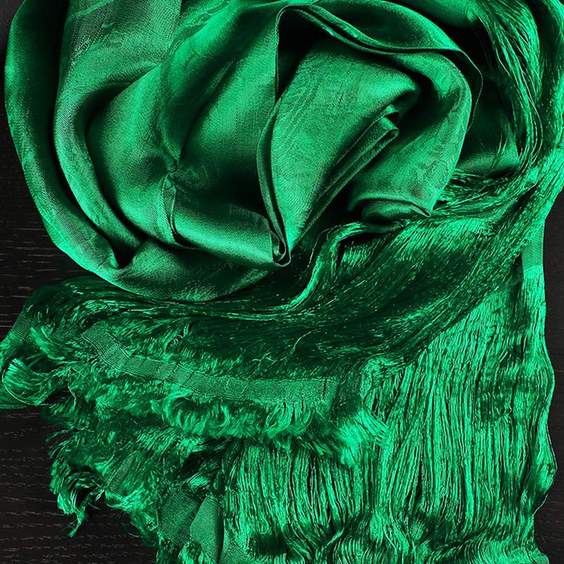 Silk Tibetan Khata Scarf 5 Colors for Zen Decor