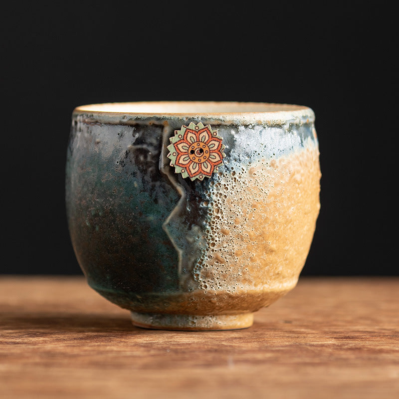 250ml Sunflower Kiln Change Ceramic Zen Coffee Mug