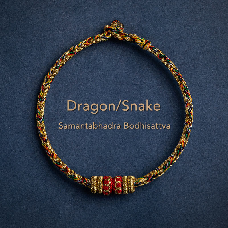 Handmade Chinese Zodiac Red String Bracelet for Luck & Strength