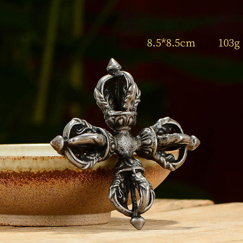 Handmade Copper & Iron Double Dorje Vajra for Meditation