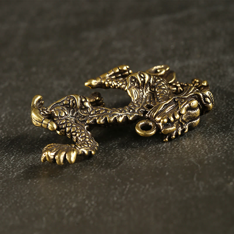 Mini Brass Dragon Home Decoration | Luck & Protection