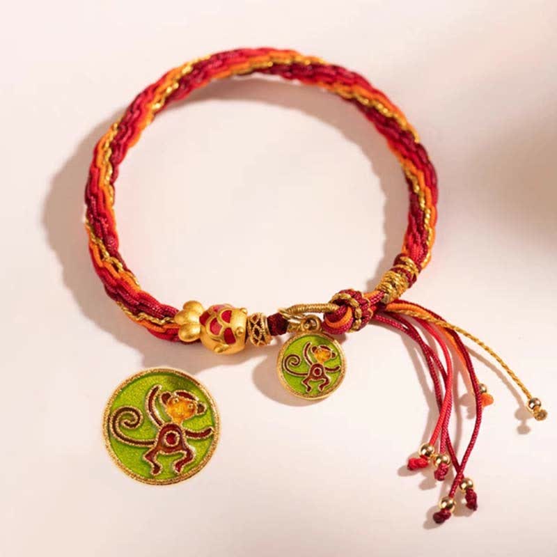Chinese Zodiac Koi Fish Protection Red String Bracelet