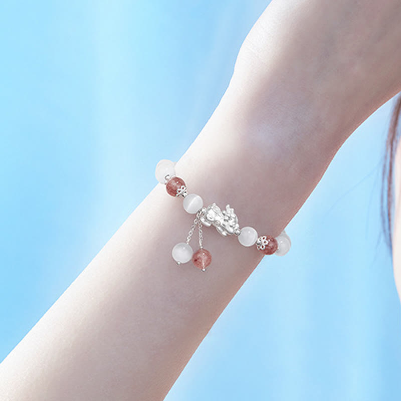 Natural Cat's Eye Moonstone Spiritual Support Bracelet