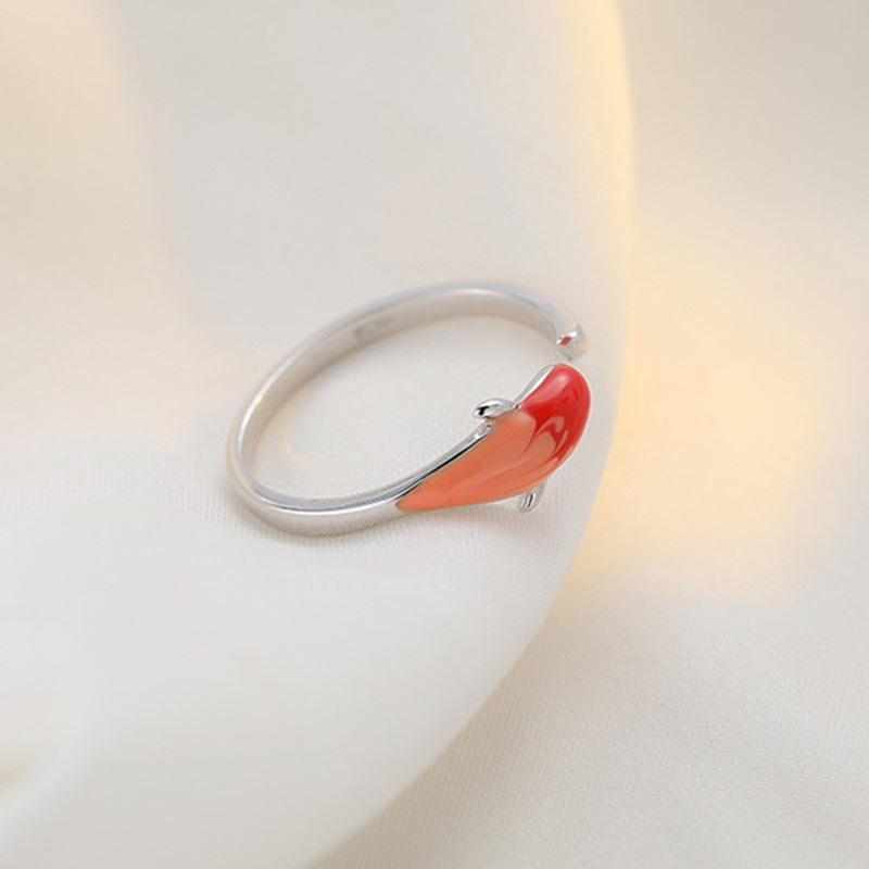 Adjustable Copper Koi Fish Ring | Balance & Luck Jewelry