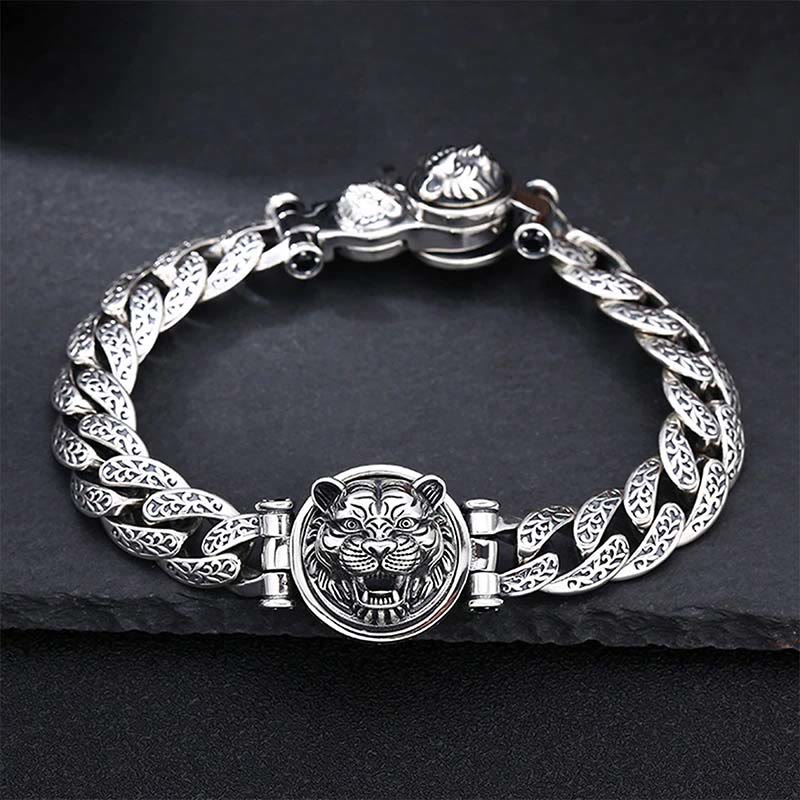 Copper Spiritual Bracelet with Tang Dynasty Flower Design - Luck & Energy