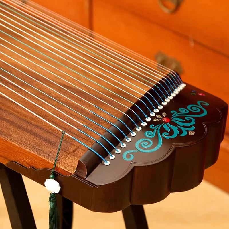 100Cm Portable Mini Guzheng Handmade Paulownia Wood Zither Beginner Guqin Traditional Chinese Music Instrument with Accessories