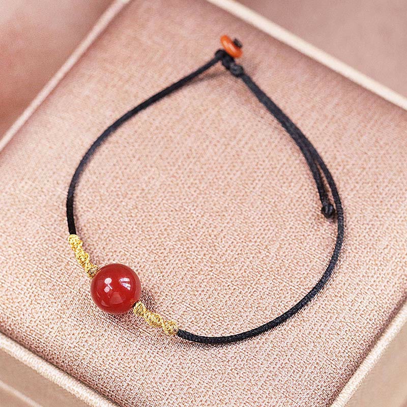 Red Agate Chalcedony Bracelet Necklace for Confidence & Harmony