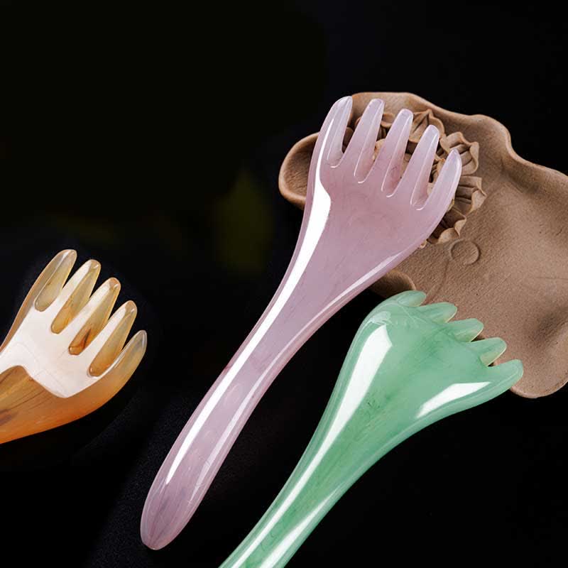 Resin Gua Sha Massage Comb for Skin Elasticity & Healing
