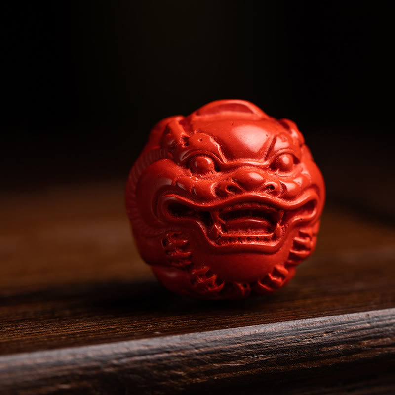 Small Leaf Red Sandalwood Om Mani Padme Hum Protection Key Chain